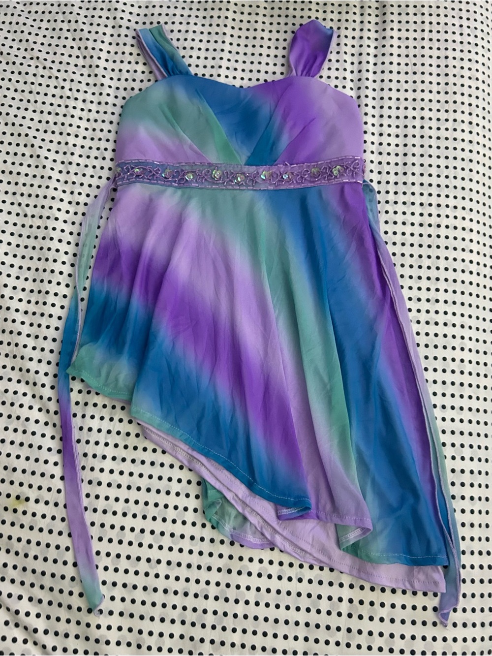 Vintage speechless beaded babydoll tie back top/dress